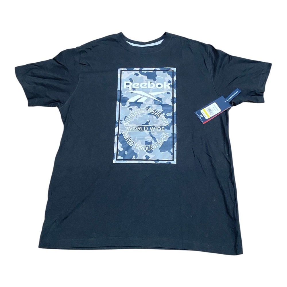 Reebok Men's Navy Graphic Tee